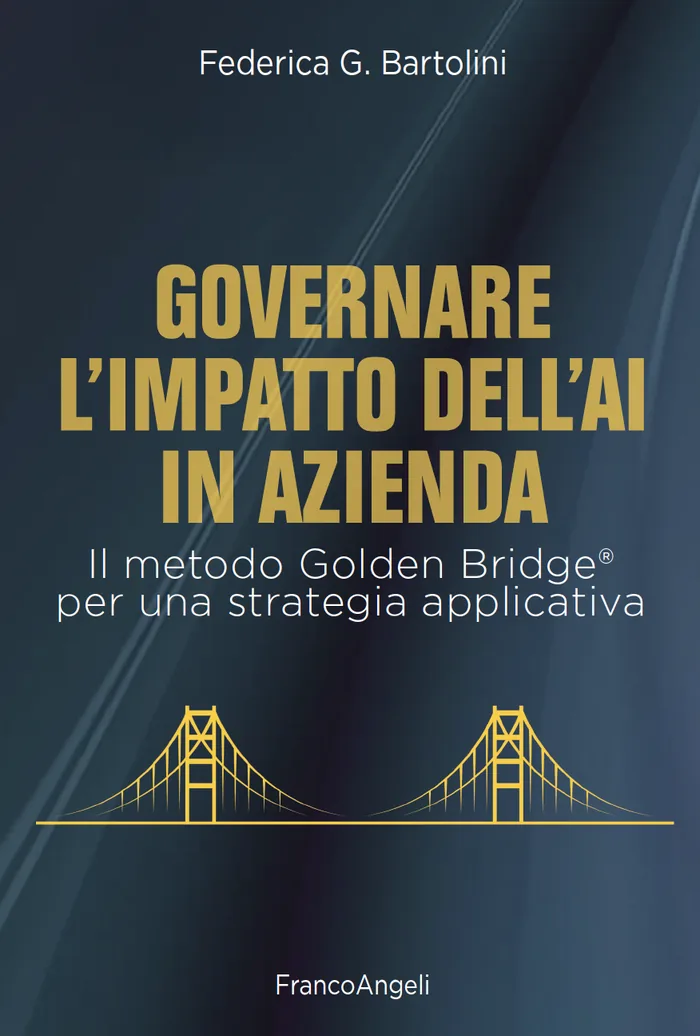 Copertina del saggio «Governare l’impatto dell’AI in Azienda» (Franco Angeli, 2026)